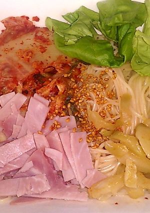 早い簡単美味しい韓国風そうめん１人ランチ-レシピのメイン写真