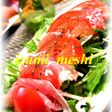 アンチョビドレッシングでトマトサラダ