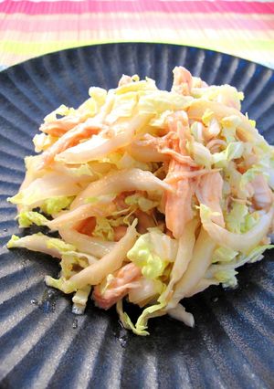 白菜とささみの生姜風味サラダ♪-レシピのメイン写真