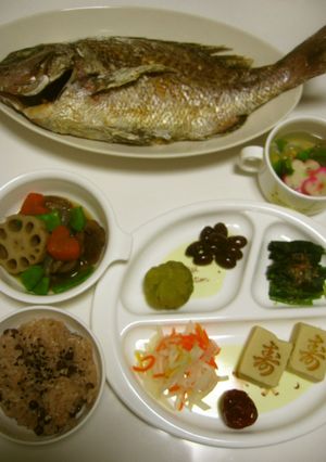 生後１００日☆お食い初めの献立-レシピのメイン写真
