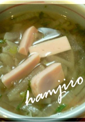 ソーセージでお手軽スープ♪-レシピのメイン写真