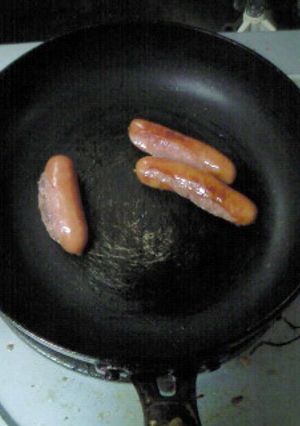 冷凍ウインナーを焼こう！-レシピのメイン写真