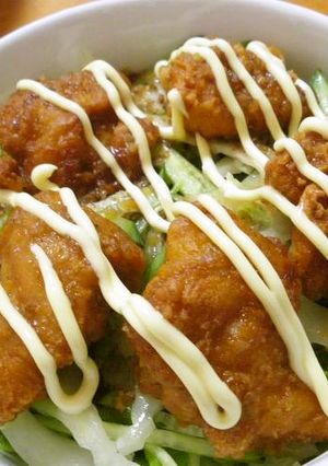 楽チン☆唐揚げサラダ丼-レシピのメイン写真