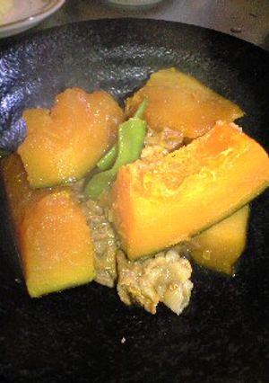 ほくほく簡単★かぼちゃと豚肉の煮物-レシピのメイン写真