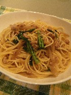 鶏ひき肉の和風パスタ-レシピのメイン写真