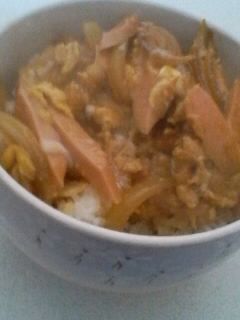 魚肉ソーセージの卵とじ丼-レシピのメイン写真
