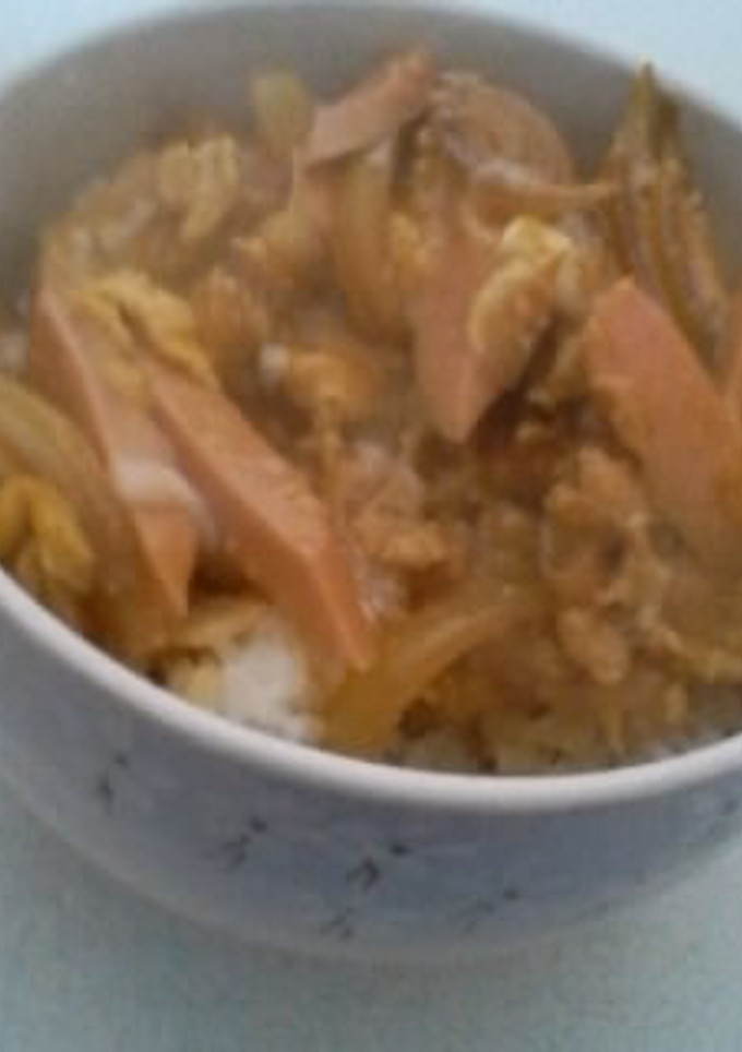 魚肉ソーセージの卵とじ丼-レシピのメイン写真