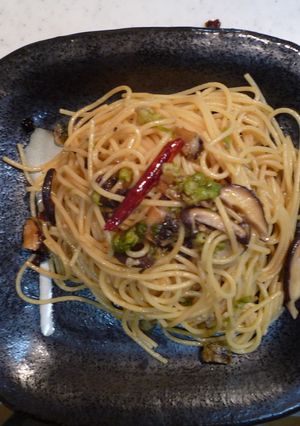 ふきのとうのぺペロンチーノパスタ-レシピのメイン写真
