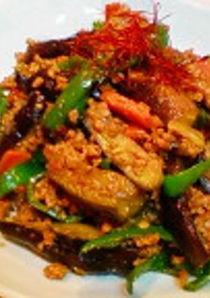 ・・簡単万能肉味噌でナスの肉味噌炒め・・-レシピのメイン写真