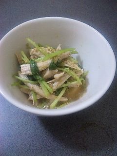 鶏ムネとみつばのゴマ和え-レシピのメイン写真