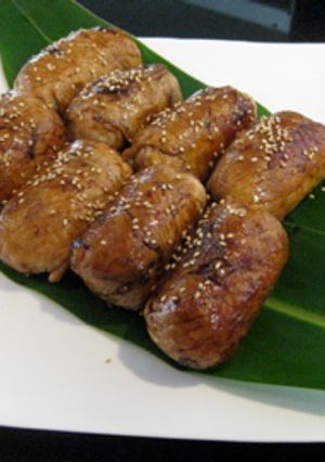 コクうま！韓国風肉巻きおにぎり☆-レシピのメイン写真