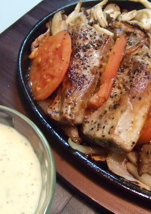 マグロのステーキ☆タルタルソース添え-レシピのメイン写真