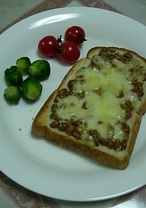 納豆じゃこチーズトースト-レシピのメイン写真