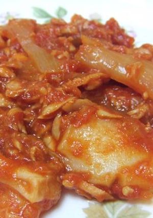ツナトマト餅~カロリー別2バージョン~-レシピのメイン写真