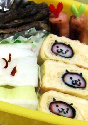 キャラ弁☆ネコの玉子焼き-レシピのメイン写真