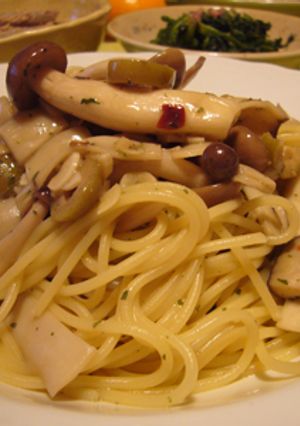キノコとオリーブのアンチョビパスタ☆-レシピのメイン写真