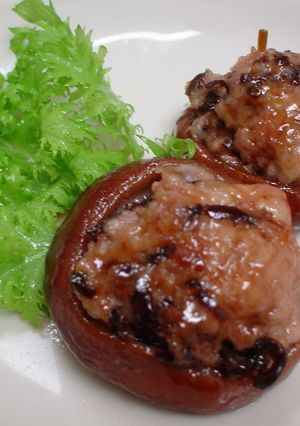 お弁当のおかず　椎茸の肉詰め＊塩昆布入り-レシピのメイン写真