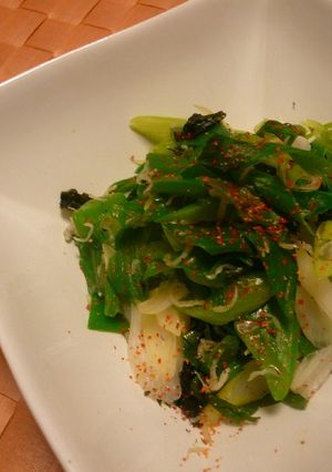 九条ねぎの韓国風海苔炒め☆-レシピのメイン写真