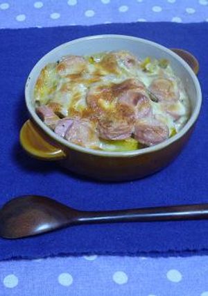 おさかなのソーセージでグラタン♪-レシピのメイン写真