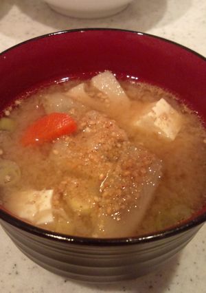 ゴマをＷで☆我が家の豚汁(早ワザ付き)-レシピのメイン写真
