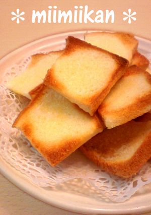 レンジで５分☆簡単食パンラスク-レシピのメイン写真