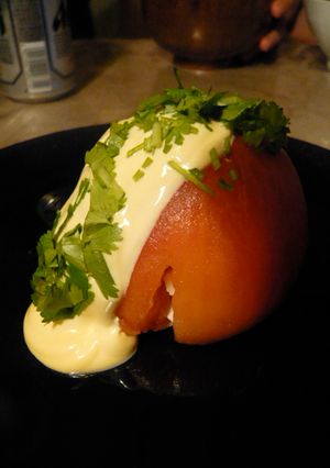 まるごとトマトとチキンのサラダ-レシピのメイン写真