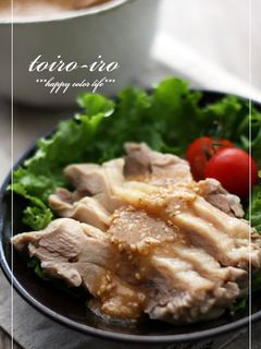 蒸し器でしっとりジューシー蒸し鶏♪-レシピのメイン写真