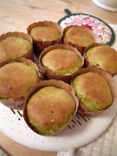 【簡単】HMで 抹茶と栗の甘露煮マフィン-レシピのメイン写真