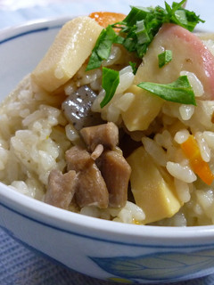 圧力鍋で☆うちの炊き込みご飯-レシピのメイン写真