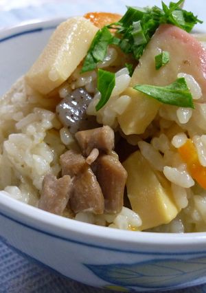圧力鍋で☆うちの炊き込みご飯-レシピのメイン写真