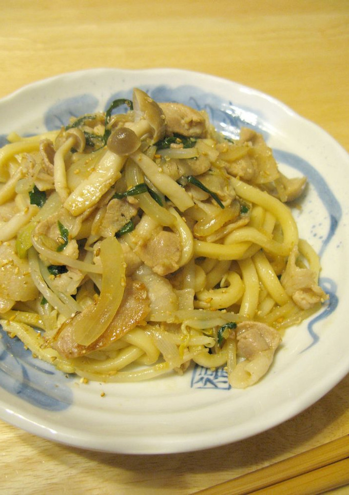 具だくさんの焼きうどん-レシピのメイン写真