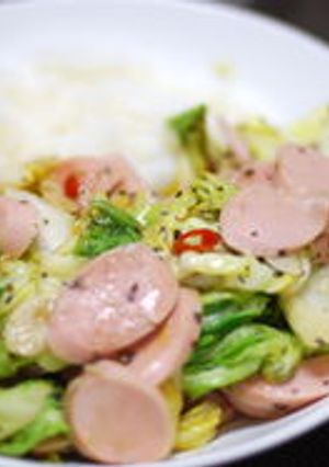 魚肉ソーセージのタイ風バジル炒め-レシピのメイン写真