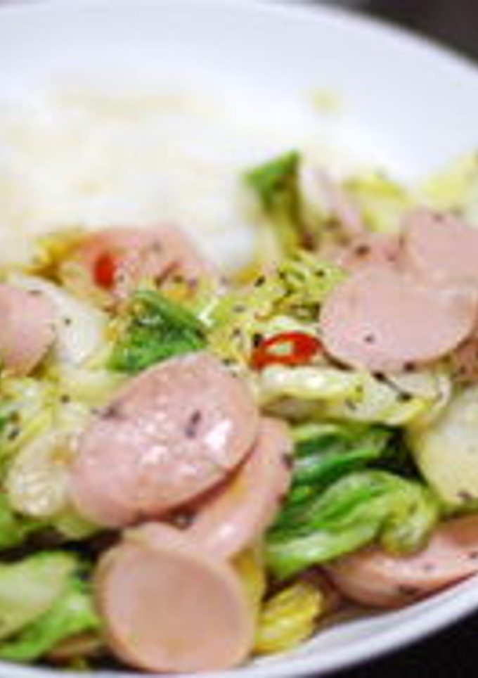 魚肉ソーセージのタイ風バジル炒め-レシピのメイン写真
