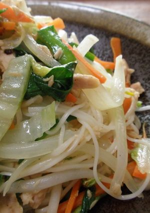 冬の季節の素麺チャンプル-レシピのメイン写真