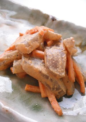 こんにゃくのきな粉あえ-レシピのメイン写真