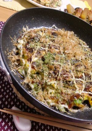 フライパンでジューっと＊＊お好み焼き＊＊-レシピのメイン写真