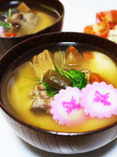 コンソメを使って、お手軽 お雑煮♪-レシピのメイン写真