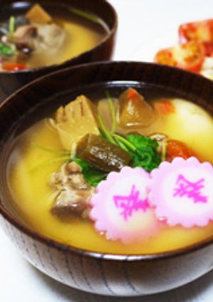 コンソメを使って、お手軽 お雑煮♪-レシピのメイン写真