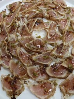 マグロのカルパッチョ レモンペッパーで-レシピのメイン写真