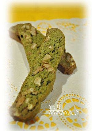 ◆好評★胡桃いっぱい★抹茶ビスコッティ◆-レシピのメイン写真