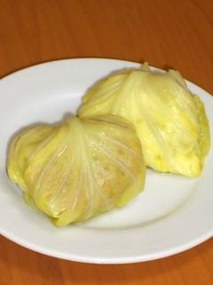 餃子・焼売の残ったタネはキャベツで巻々♪-レシピのメイン写真