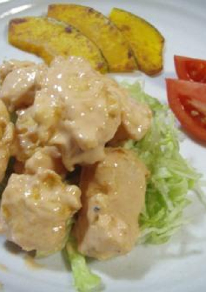 鶏ささみのからっとオーロラソース和え-レシピのメイン写真