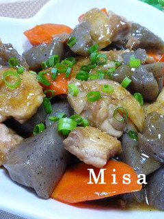 鶏肉とこんにゃくのオイスターソース炒め煮-レシピのメイン写真