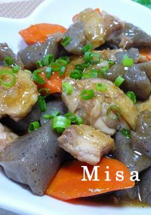 鶏肉とこんにゃくのオイスターソース炒め煮-レシピのメイン写真