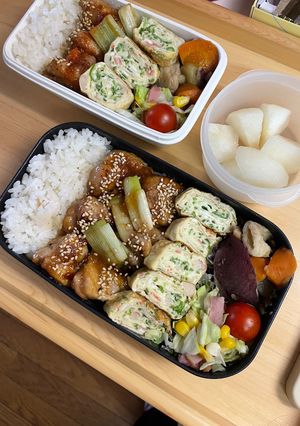 20240919娘ちゃん息子っちのお弁当-レシピのメイン写真