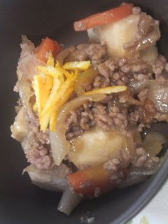 豚ひき肉と里芋の肉じゃが風仲良し煮-レシピのメイン写真