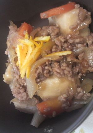 豚ひき肉と里芋の肉じゃが風仲良し煮-レシピのメイン写真