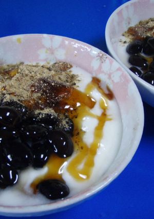 黒豆黒ゴマきなこヨーグルト-レシピのメイン写真