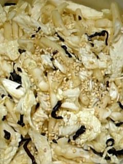 ★ゴマ香る♪白菜の塩昆布和え★-レシピのメイン写真