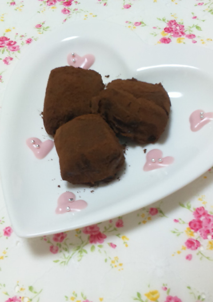 とろ～り柔らか☆ひとり分の生チョコレート-レシピのメイン写真